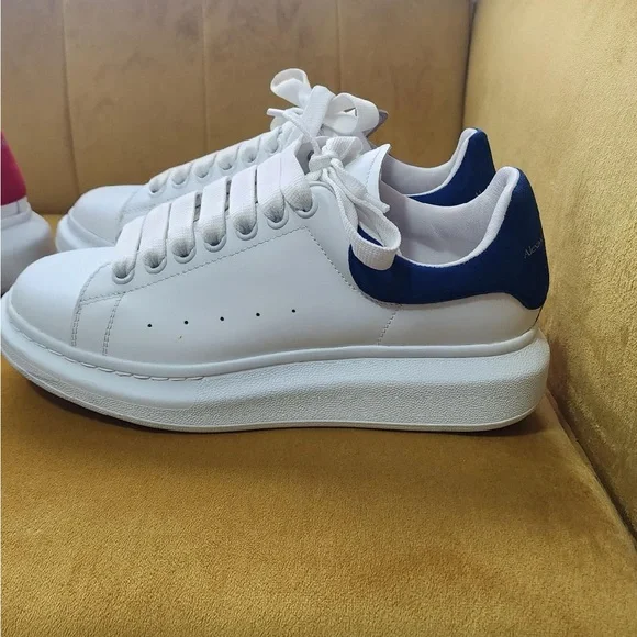 Alexander McQueen White and Blue Sneakers. Size 41/8 US Alexander McQueen | Shoes | Alexander Mcqueen Size 4 8 Male  main image 4